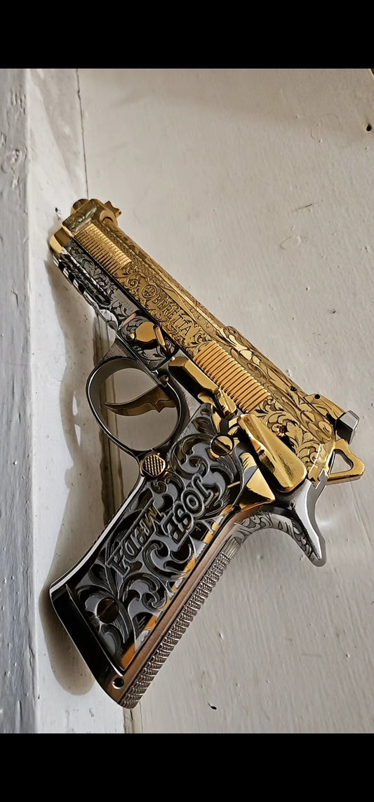 BERETTA GOLD/SILVER ENGRAVED
